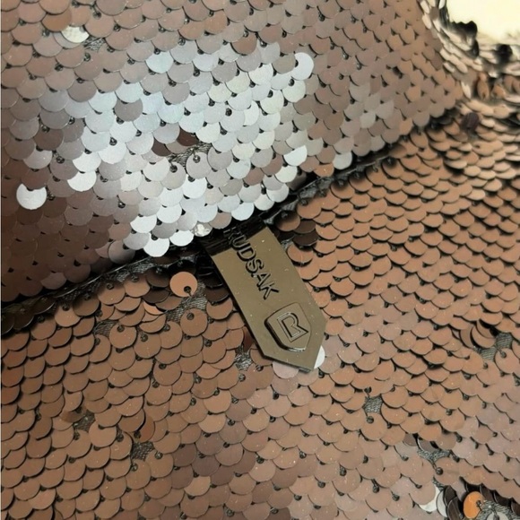 NWT Rudsak Laurence Winter Jacket black sequin, size medium - Picture 4 of 16